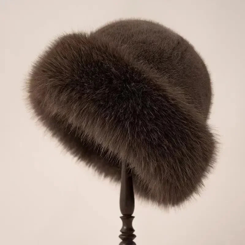 Isabella Rounded Silhouette Fur Hat | Solid Fur Hat