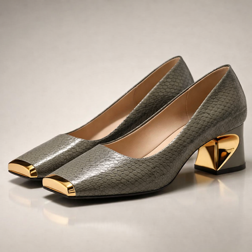 Aurea Crest Block Heels